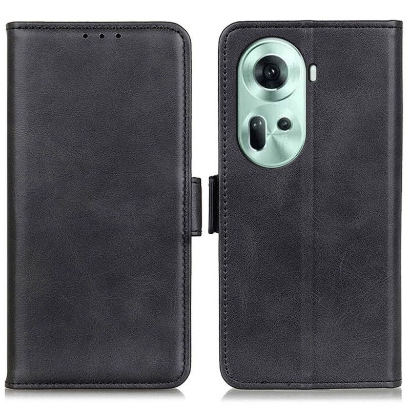 Folio-hoesje Oppo Reno 11 5g Telefoonhoesje Klassieke Dubbele Sluiting