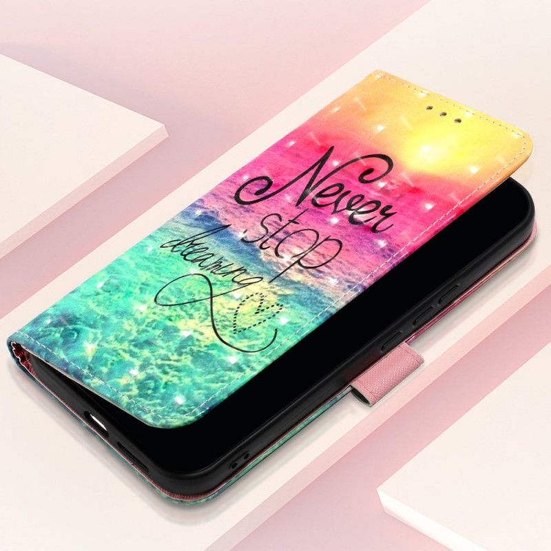 Folio-hoesje Oppo Reno 11 5g Telefoonhoesje Stop Nooit Met Dromen