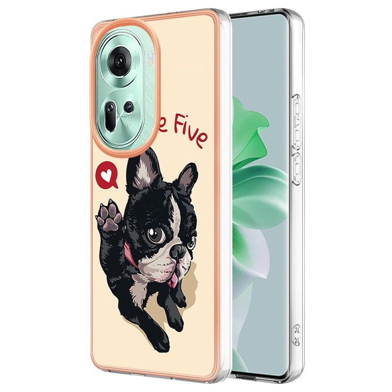 Hoesje Oppo Reno 11 5g Hond Geef Me Vijf