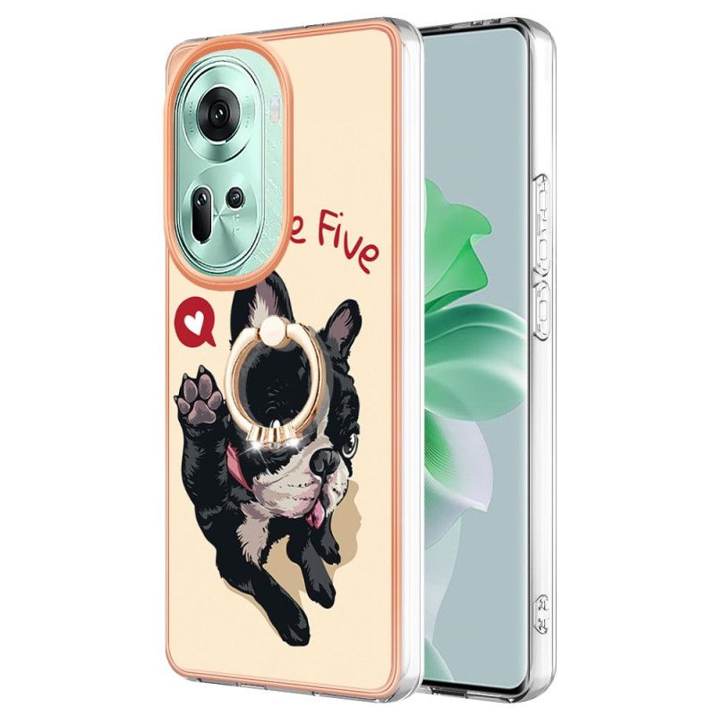 Hoesje Voor Oppo Reno 11 5g Hond Geef Me Vijf