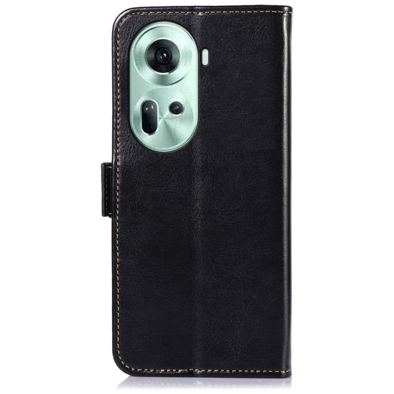 Leren Hoesje Oppo Reno 11 5g Abeel Bescherming Hoesje