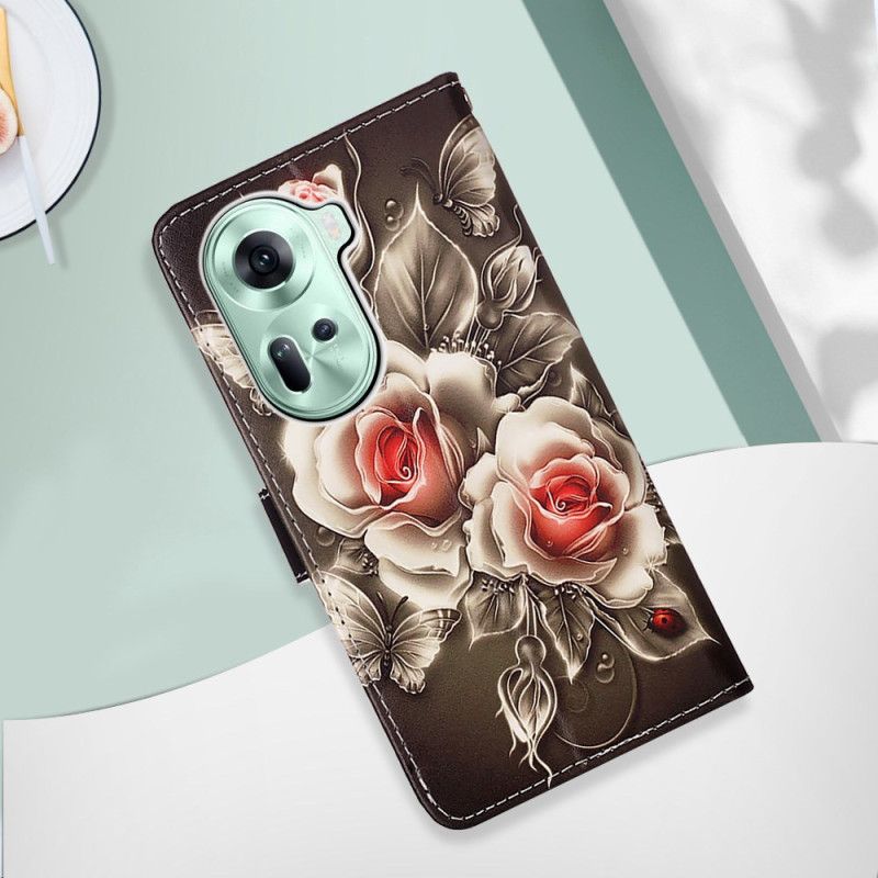 Leren Hoesje Oppo Reno 11 5g Bandrozen