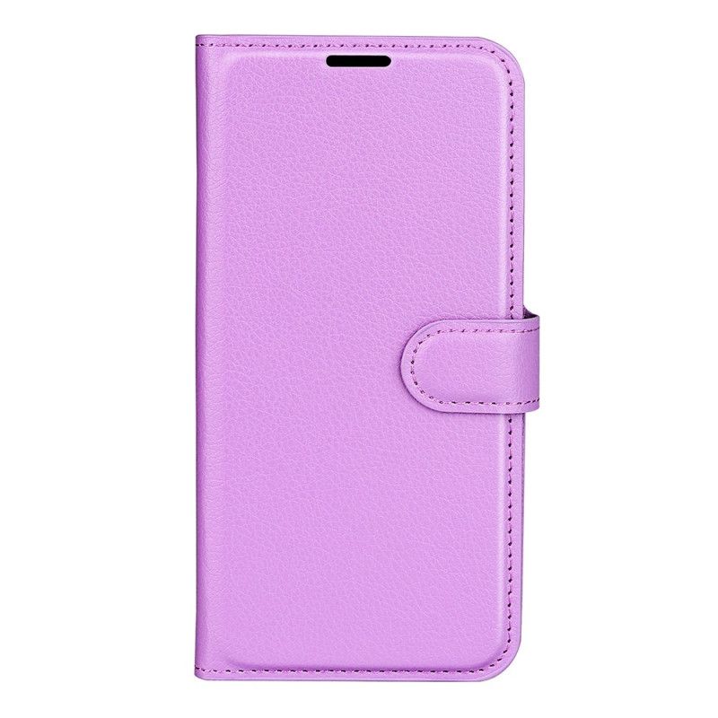 Leren Hoesje Oppo Reno 11 5g Klassiek Litchi Kunstleer Bescherming Hoesje