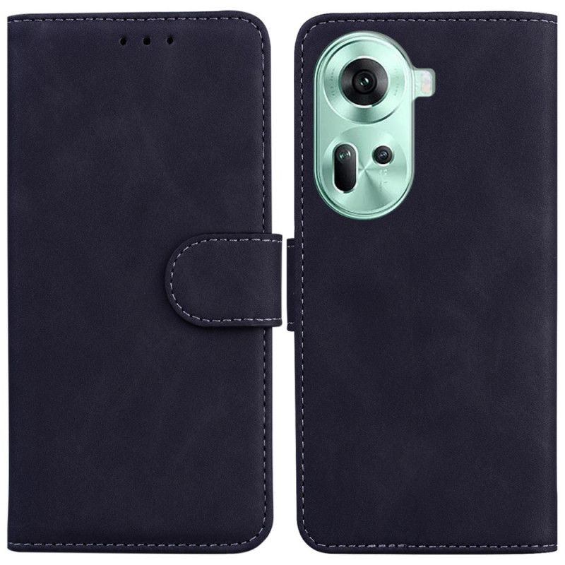 Leren Hoesje Oppo Reno 11 5g Leerstijl Bescherming Hoesje