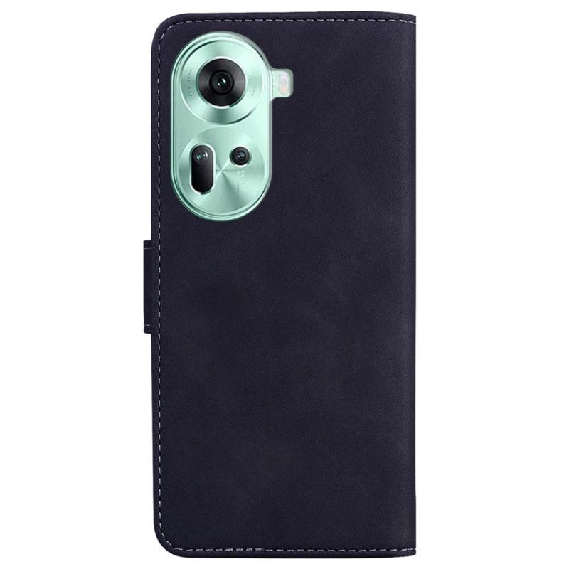 Leren Hoesje Oppo Reno 11 5g Leerstijl Bescherming Hoesje