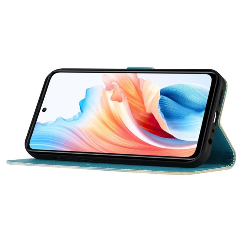 Leren Hoesje Voor Oppo Reno 11 5g Aquarel Dromenvanger