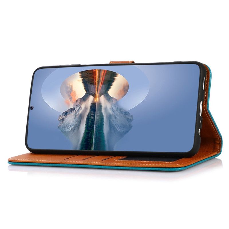 Leren Hoesje Voor Oppo Reno 11 5g Gouden Magnetische Sluiting Khazneh