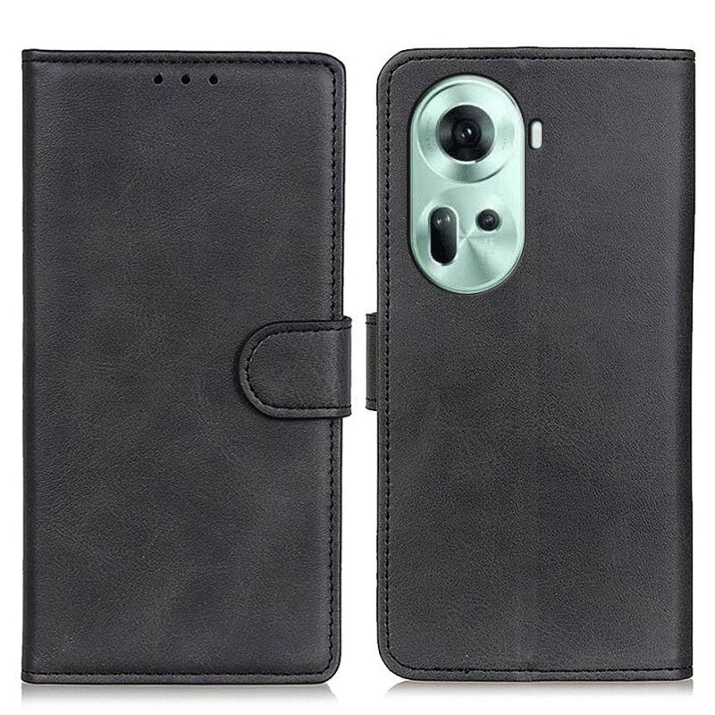 Leren Hoesje Voor Oppo Reno 11 5g Mat Kunstleer