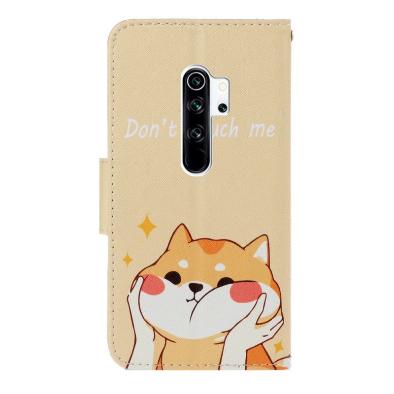 Bescherming Hoesje Xiaomi Redmi Note 8 Pro Telefoonhoesje Kat Raak Me Niet Aan Met Een String