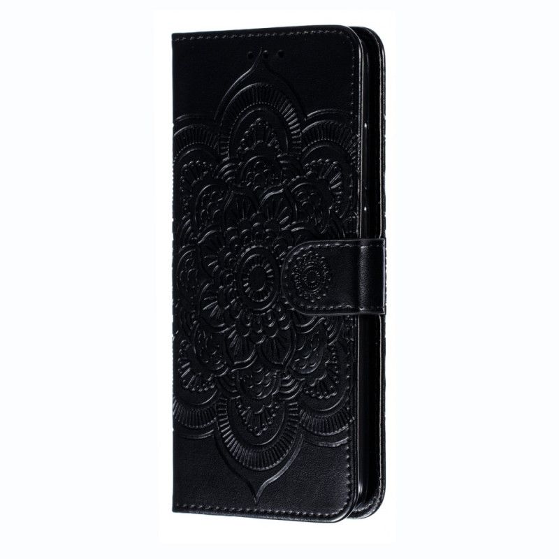 Cover Folio-hoesje Xiaomi Redmi Note 8 Pro Grijs Zwart Telefoonhoesje Hele Mandala