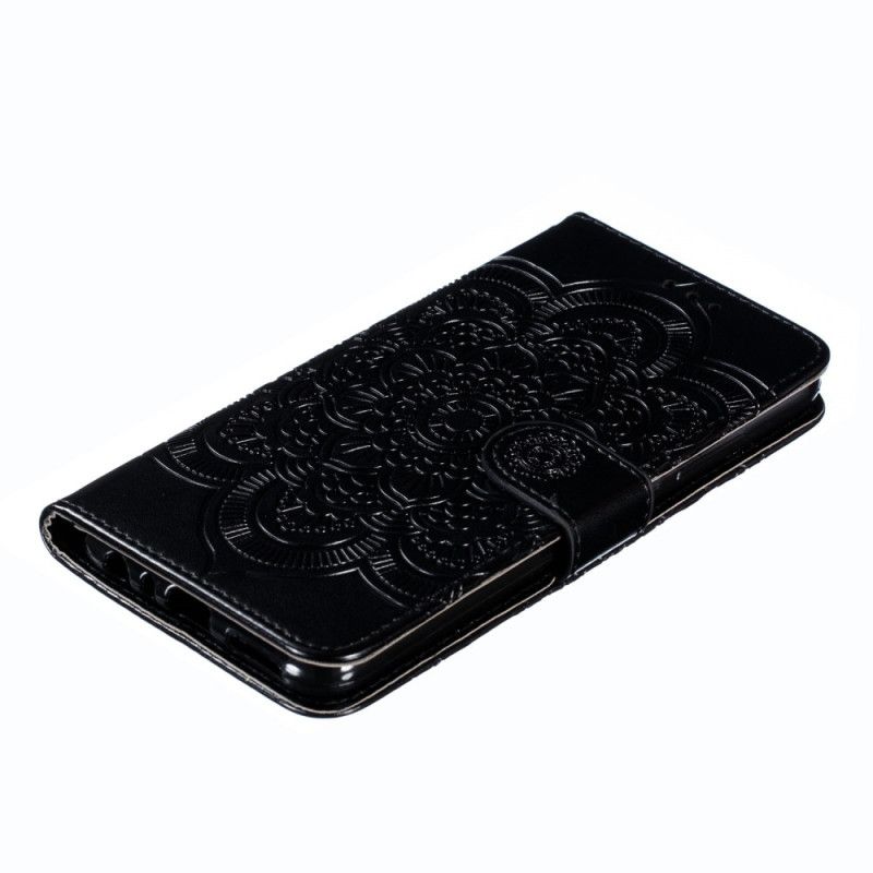 Cover Folio-hoesje Xiaomi Redmi Note 8 Pro Grijs Zwart Telefoonhoesje Hele Mandala