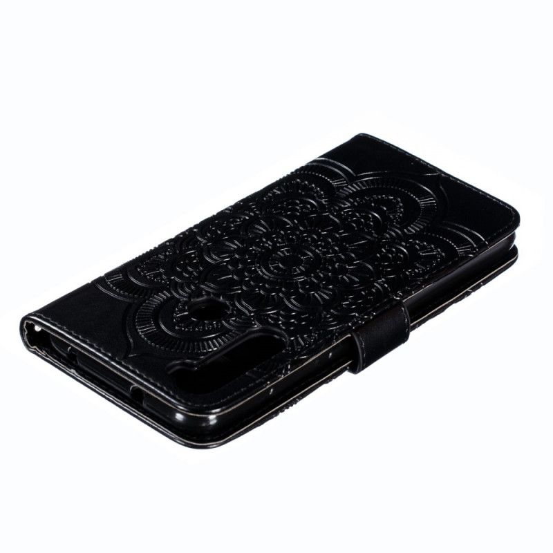 Cover Folio-hoesje Xiaomi Redmi Note 8 Pro Grijs Zwart Telefoonhoesje Hele Mandala