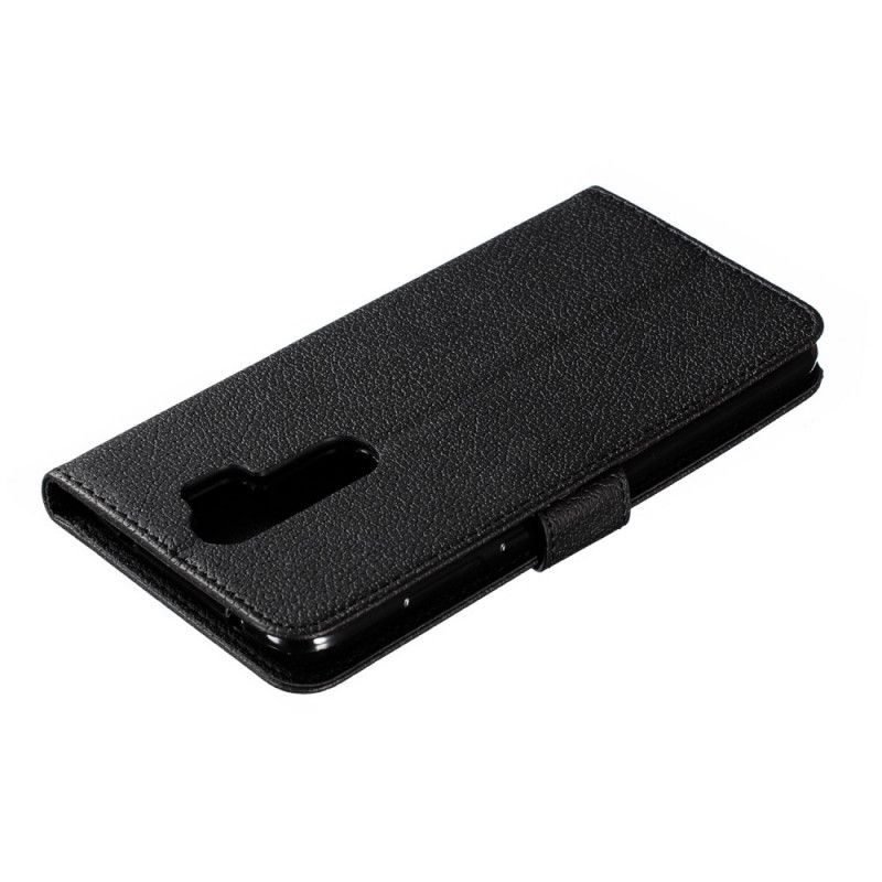 Cover Folio-hoesje Xiaomi Redmi Note 8 Pro Grijs Zwart Telefoonhoesje Leef Je Droom Imitatieleer