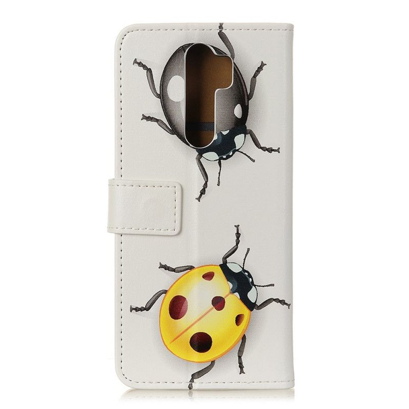 Cover Folio-hoesje Xiaomi Redmi Note 8 Pro Telefoonhoesje Lieveheersbeestjes