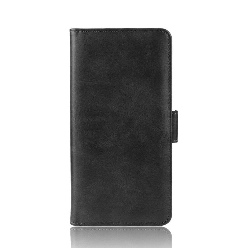 Flip Case Leren Xiaomi Redmi Note 8 Pro Rood Zwart Dubbele Klep