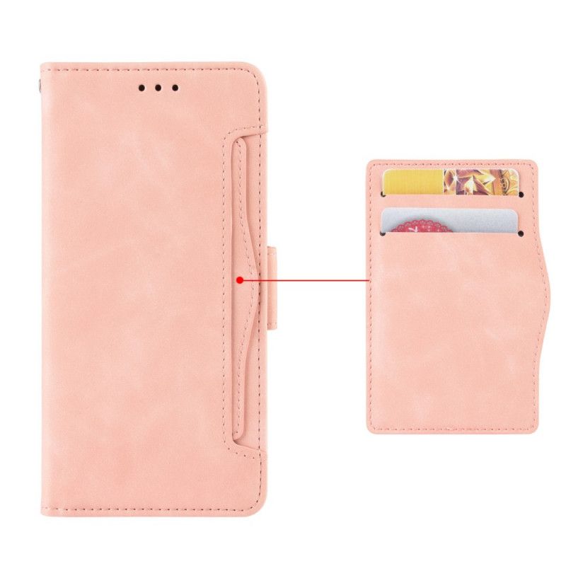 Flip Case Leren Xiaomi Redmi Note 8 Pro Rood Zwart Eersteklas Multikaart