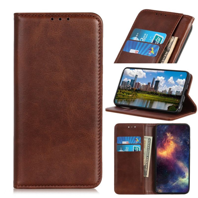 Folio-hoesje voor Xiaomi Redmi Note 8 Pro Donkerblauw Zwart Elegant Splitleer