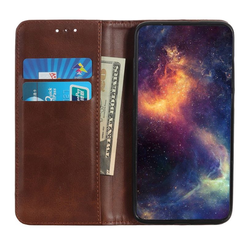 Folio-hoesje voor Xiaomi Redmi Note 8 Pro Donkerblauw Zwart Elegant Splitleer