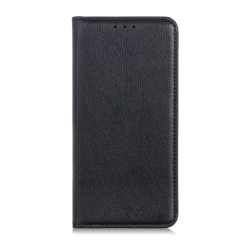 Folio-hoesje Xiaomi Redmi Note 8 Pro Rood Zwart Telefoonhoesje Lychee Splitleer