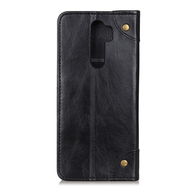 Folio-hoesje Xiaomi Redmi Note 8 Pro Zwart Vintage Oud