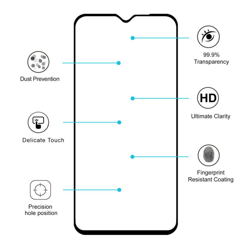 Gehard Glas Bescherming Xiaomi Redmi Note 8 Pro Hoed Prins