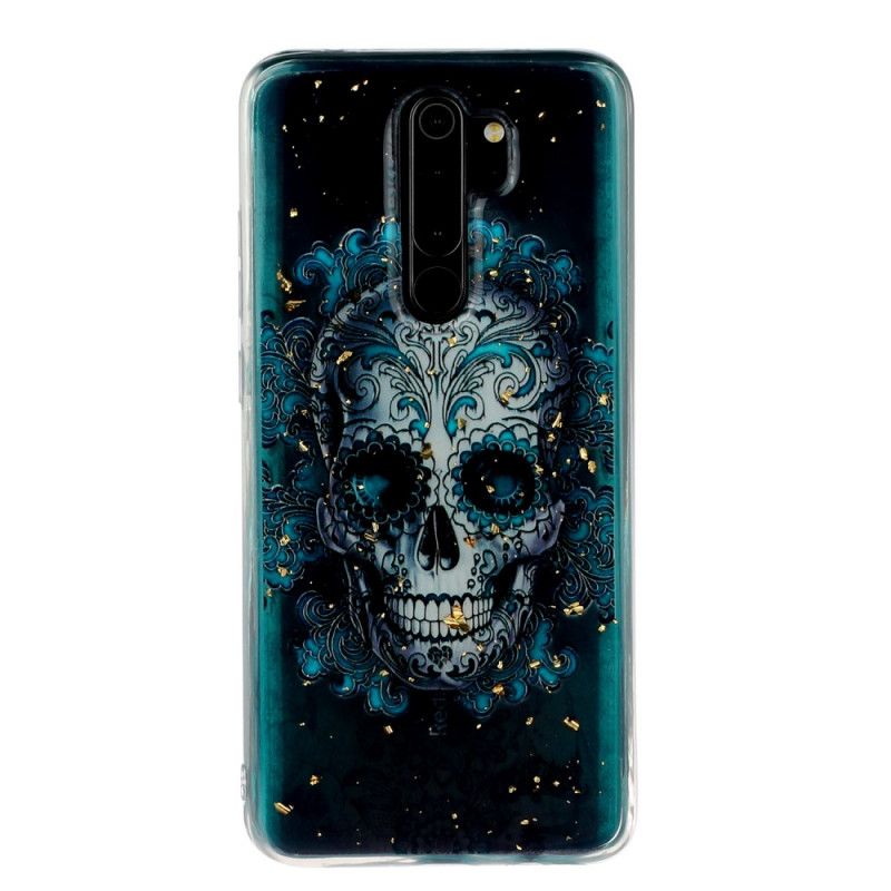 Hoesje voor Xiaomi Redmi Note 8 Pro Blauwe Schedel