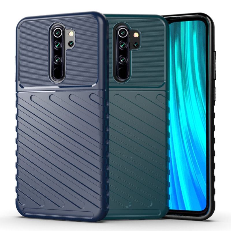 Hoesje voor Xiaomi Redmi Note 8 Pro Groen Zwart Donderreeks