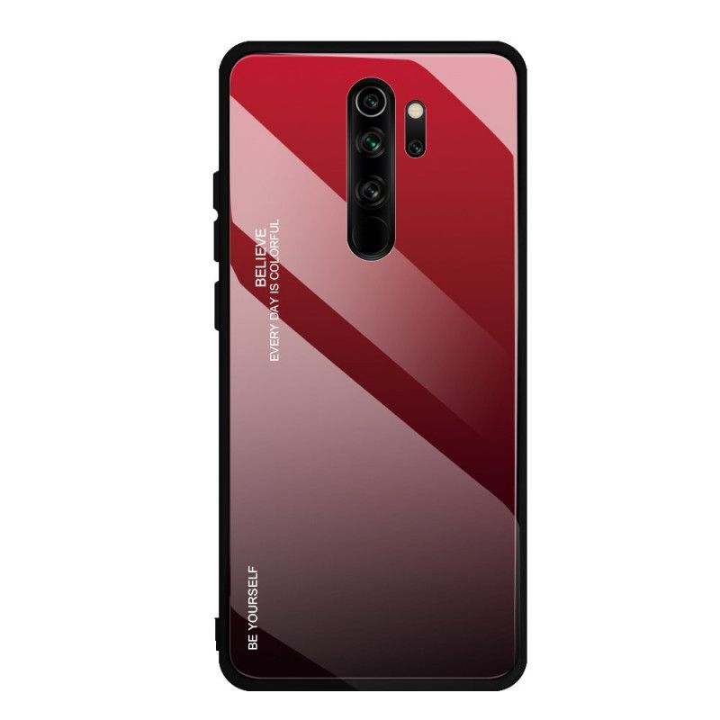 Hoesje voor Xiaomi Redmi Note 8 Pro Magenta Rood Gegalvaniseerde Kleur