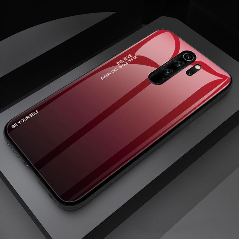 Hoesje voor Xiaomi Redmi Note 8 Pro Magenta Rood Gegalvaniseerde Kleur