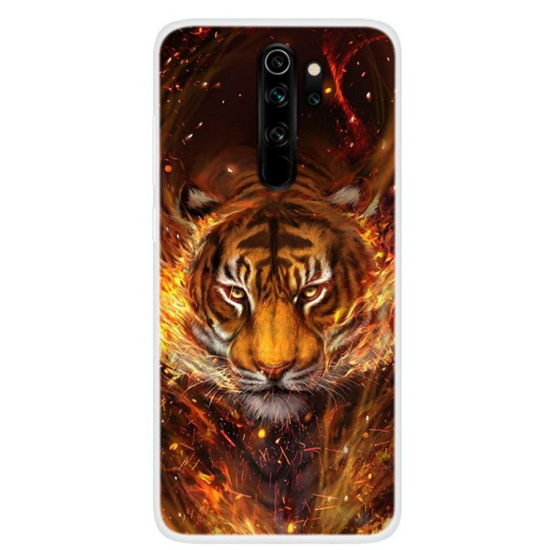 Hoesje voor Xiaomi Redmi Note 8 Pro Vuurtijger