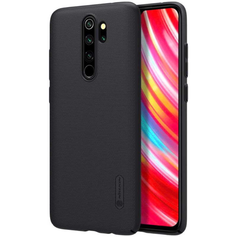 Hoesje Xiaomi Redmi Note 8 Pro Cyaan Zwart Stijve Frosted Nillkin