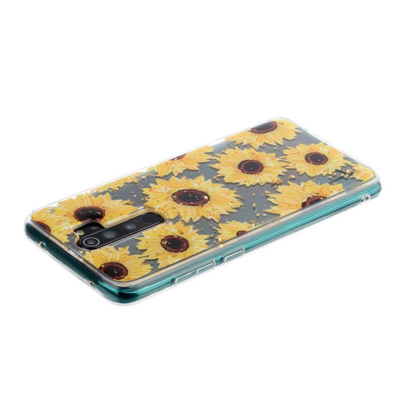 Hoesje Xiaomi Redmi Note 8 Pro Meerdere Zonnebloemen