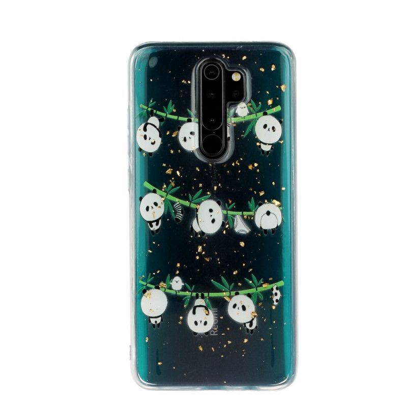 Hoesje Xiaomi Redmi Note 8 Pro Panda'S Aan De Waslijn