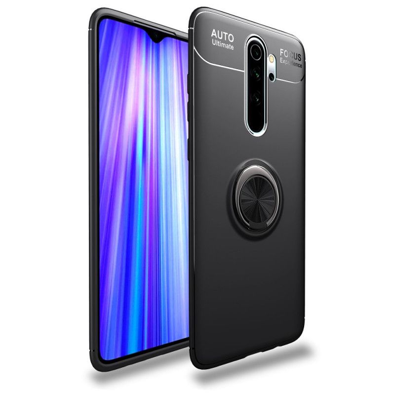 Hoesje Xiaomi Redmi Note 8 Pro Rood Zwart Roterende Ring