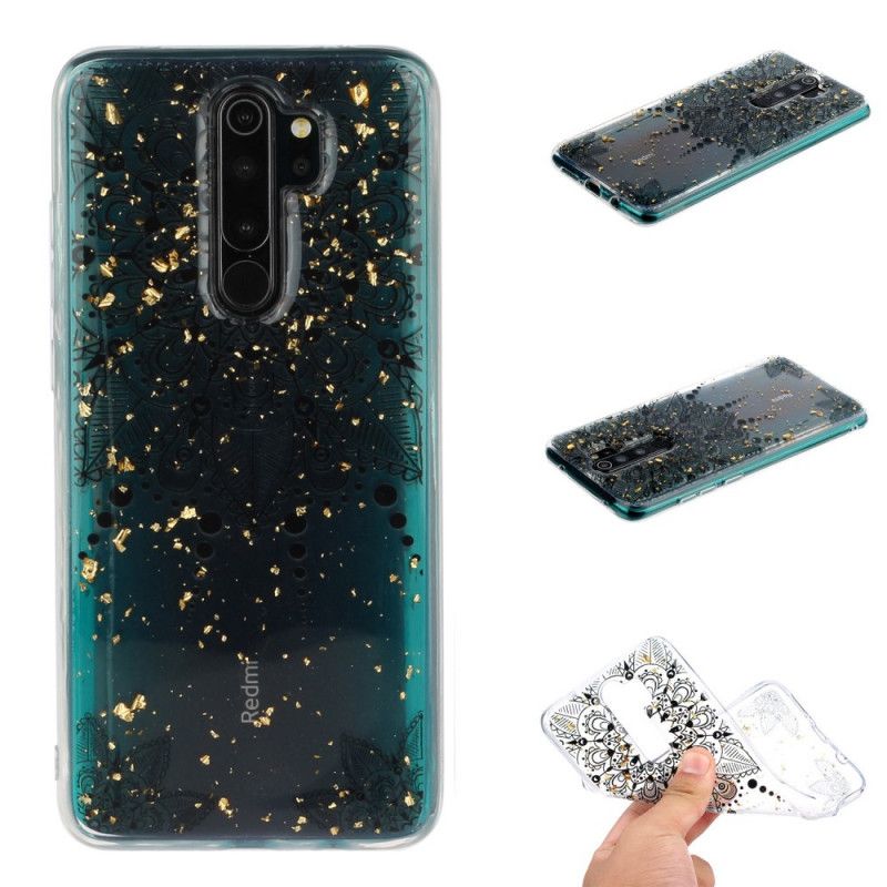 Hoesje Xiaomi Redmi Note 8 Pro Telefoonhoesje Transparant Grijze Mandala