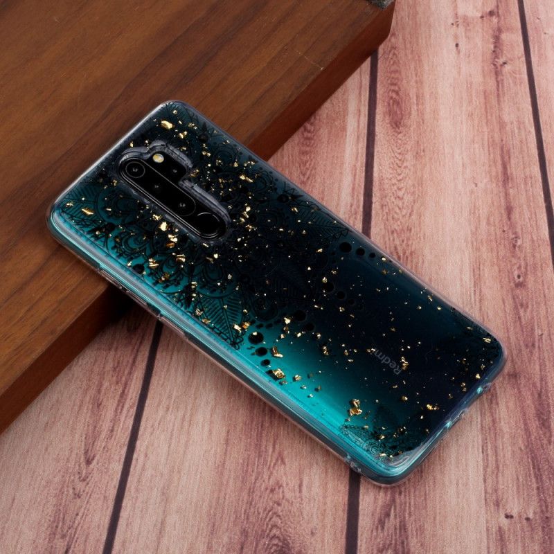 Hoesje Xiaomi Redmi Note 8 Pro Telefoonhoesje Transparant Grijze Mandala