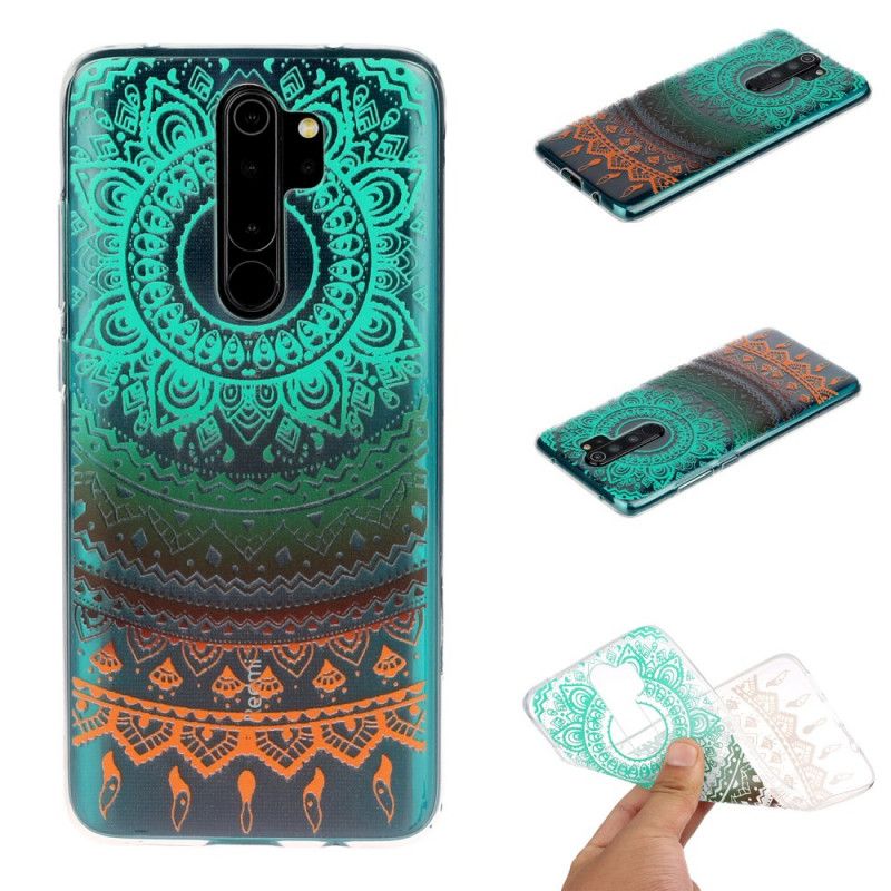 Hoesje Xiaomi Redmi Note 8 Pro Transparante Kleurrijke Mandala