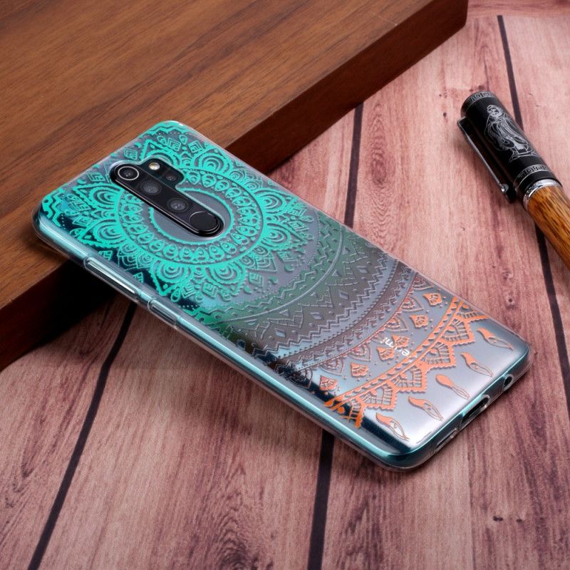 Hoesje Xiaomi Redmi Note 8 Pro Transparante Kleurrijke Mandala