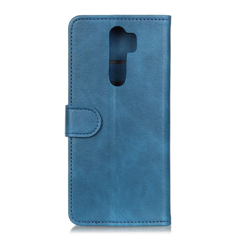 Leren Hoesje voor Xiaomi Redmi Note 8 Pro Rood Zwart Muntenleereffect