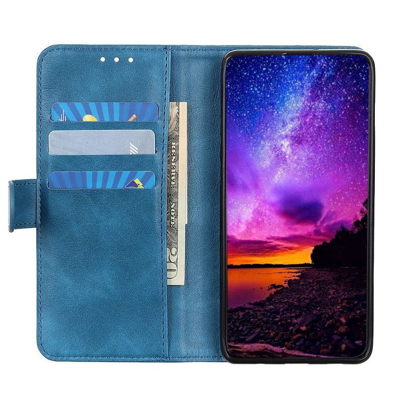 Leren Hoesje voor Xiaomi Redmi Note 8 Pro Rood Zwart Muntenleereffect