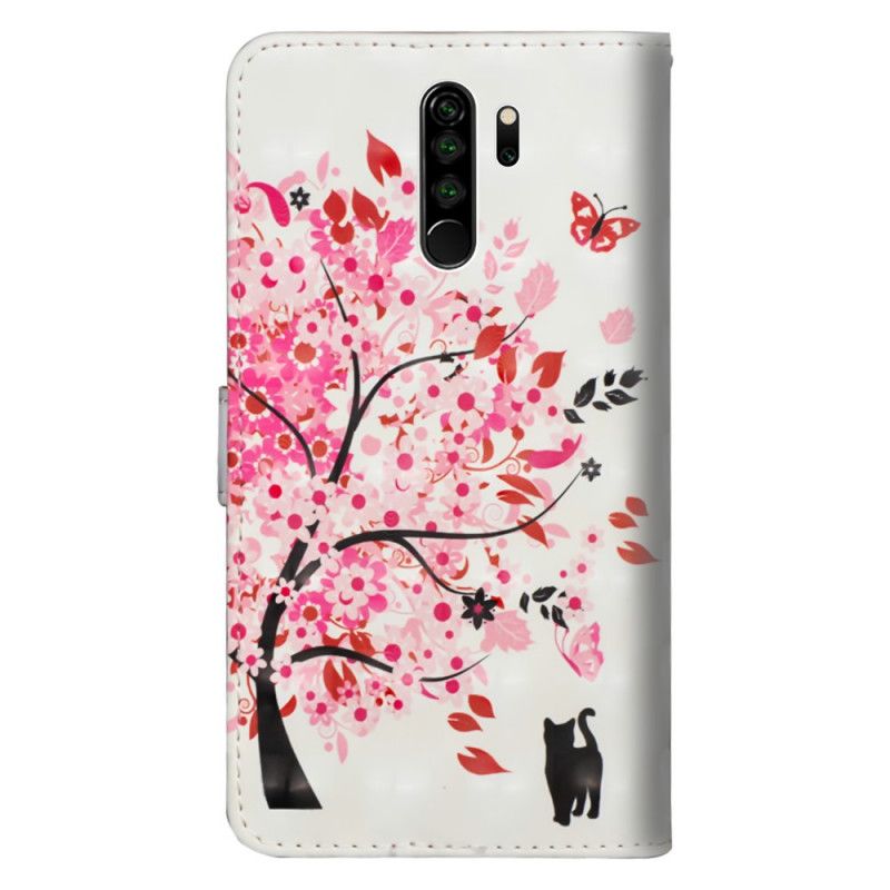 Leren Hoesje Xiaomi Redmi Note 8 Pro Roze Boom