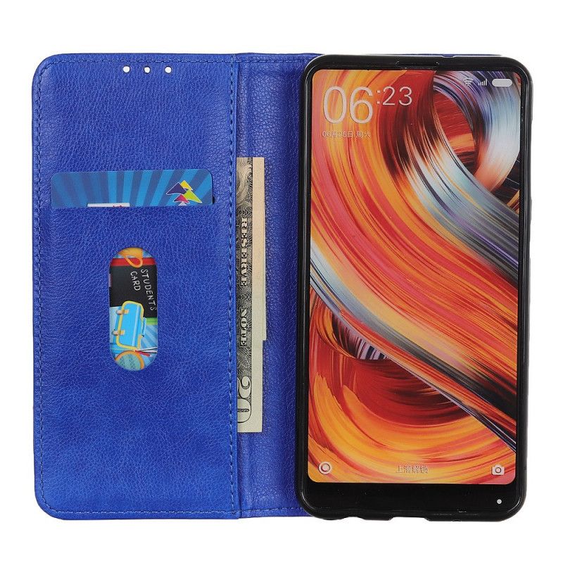 Folio-hoesje Moto G200 5g Litchi Splitlederen Versie Bescherming Hoesje