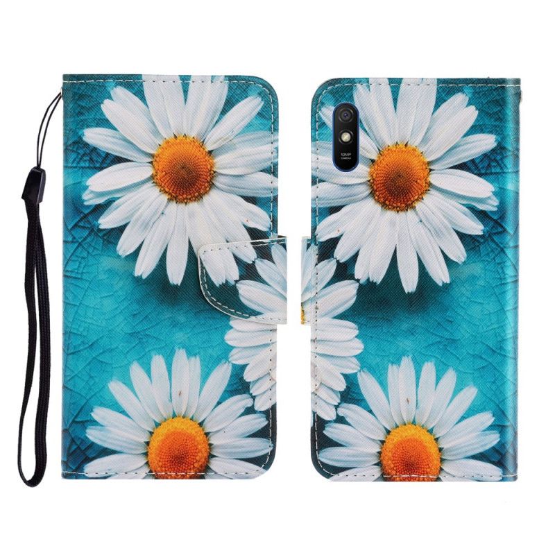 Bescherming Hoesje Xiaomi Redmi 9A Telefoonhoesje String Madeliefjes