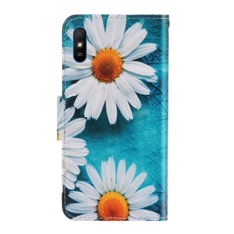 Bescherming Hoesje Xiaomi Redmi 9A Telefoonhoesje String Madeliefjes