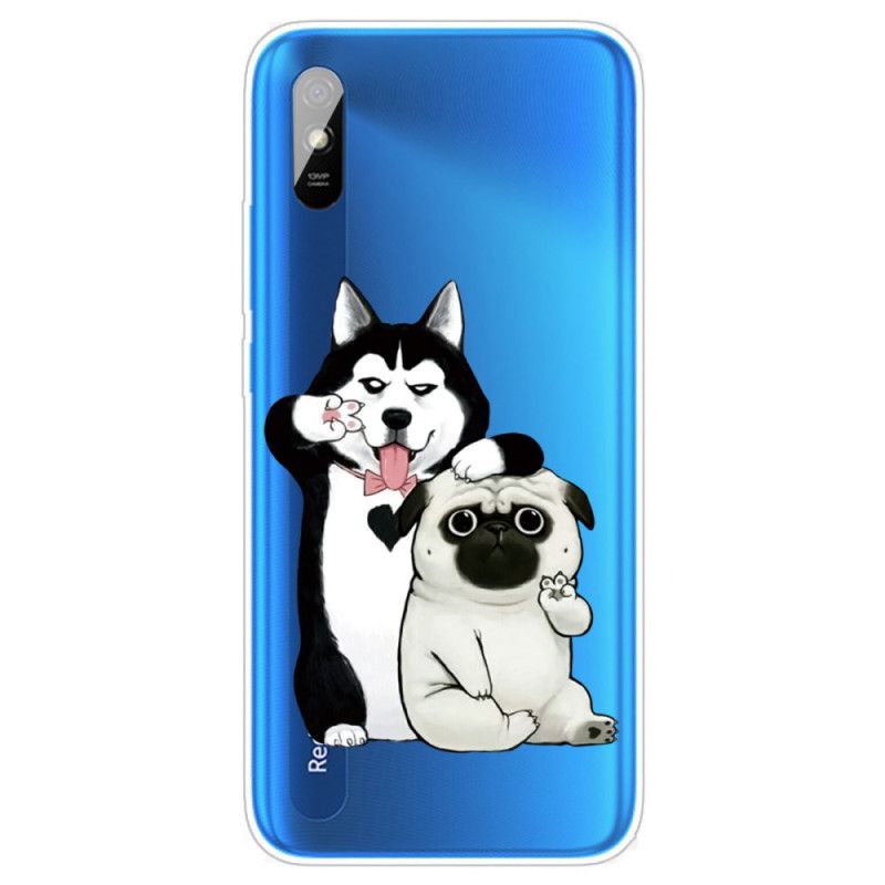 Case Hoesje Xiaomi Redmi 9A Telefoonhoesje Grappige Honden