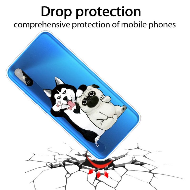 Case Hoesje Xiaomi Redmi 9A Telefoonhoesje Grappige Honden