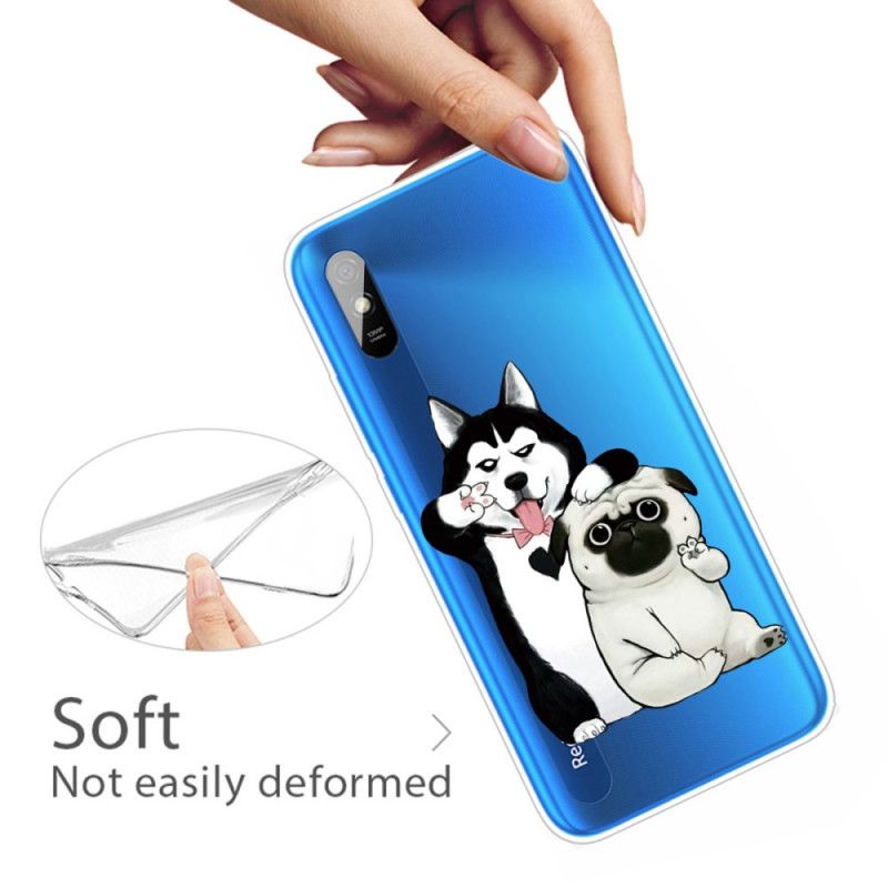 Case Hoesje Xiaomi Redmi 9A Telefoonhoesje Grappige Honden