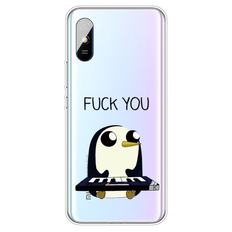 Case Hoesje Xiaomi Redmi 9A Telefoonhoesje Pinguin Fuck You