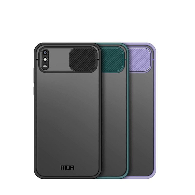 Cover Hoesje Xiaomi Redmi 9A Groen Zwart Telefoonhoesje Mofi Fotomodule Afdekking