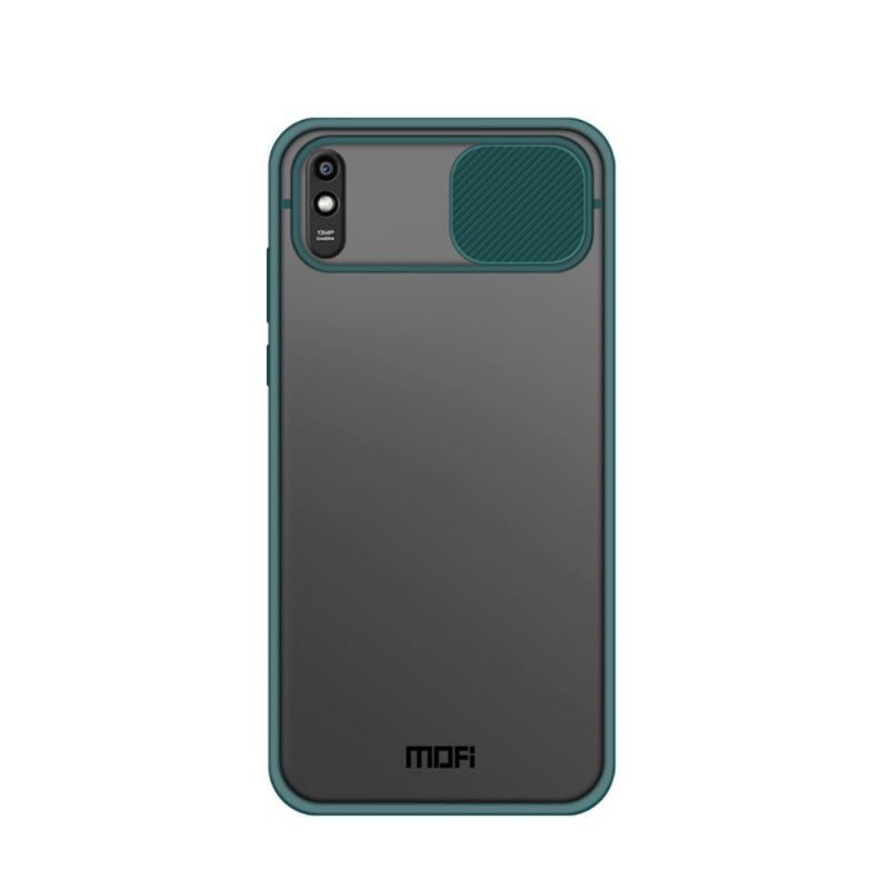 Cover Hoesje Xiaomi Redmi 9A Groen Zwart Telefoonhoesje Mofi Fotomodule Afdekking